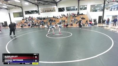 138 lbs 1st Place Match - Hannah Seitzinger, Indiana Tech vs Alexis Kelley, Indiana Tech