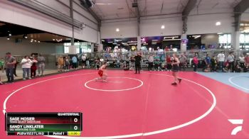 136 lbs Quarterfinal - Sage Mosier, Texas Select Wrestling vs Sandy Linklater, Vici Wrestling Club