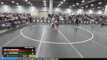 132 lbs Cons. Round 2 - Mia Ellenbecker, TX vs Ella Gransbery, TX