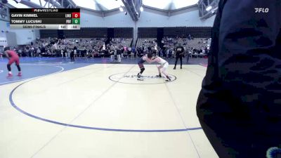 95-I2 lbs Semifinal - Gavin Kimmel, Linden Street Wrestling Club vs Tommy Lucuski, Pennsbury Falcons