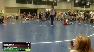 75 lbs Round 6 (8 Team) - Daniel Benca, Team Arkansas vs Easton Pridmore, Gulf Coast WC