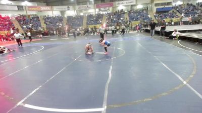 61 lbs 5th Place - Cash Burns, Montrose Wrestling Club vs Delaney McGee, Fort Lupton