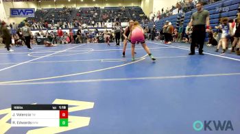 105 lbs Rr Rnd 2 - Julietta Valencia, Tuttle Wrestling vs Raelynn Edwards, Bristow Youth Wrestling