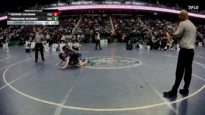 3A 126 lbs Champ. Round 1 - George Coleman, Fred T. Foard High School vs Tremayne McNeely, Eastern Guilford