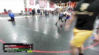 190 lbs Cons. Round 3 - Anthony Zamora, Temescal Canyon vs Isaac Cordova, Heritage