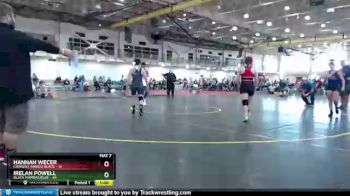 122 lbs Round 3 (4 Team) - Irelan Powell, Black Mambas Blue vs Hannah Wecer, Charlies Angels Black