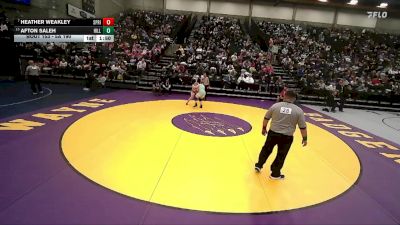 5A 190 lbs Quarterfinal - Heather Weakley, Springville vs Afton Saleh, Hillcrest