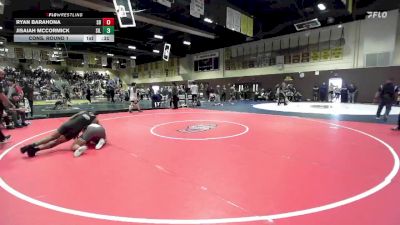 157 lbs Cons. Round 1 - Ryan Barahona, South Bakersfield vs Jisaiah McCormick, Silverado