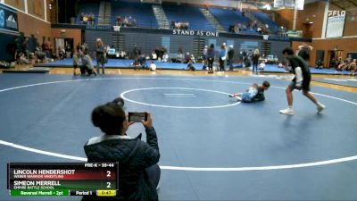 39-44 lbs Round 3 - Simeon Merrell, Empire Battle School vs Lincoln Hendershot, WEBER WARRIOR WRESTLING