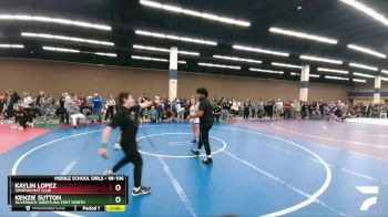 98-106 lbs Semifinal - Kenzie Sutton, Silverback Wrestling Fort Worth vs Kaylin Lopez, Spartan Mat Club