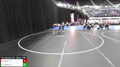 7th - 8th grade - 218 Champ. Round 2 - Christian Schild, Iowa vs Walter Sterk, Iowa