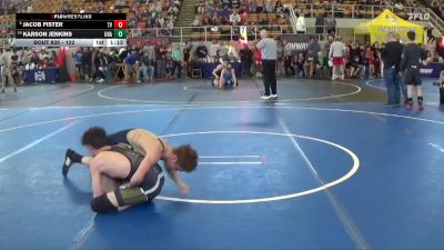 122 lbs Cons. Round 3 - Jacob Fister, Tri Valley vs Karson Jenkins, Unattached
