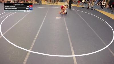 126 lbs Cons. Round 3 - Justin Dukes, Summit Wrestling Academy vs Jameson Priebe, MN Elite