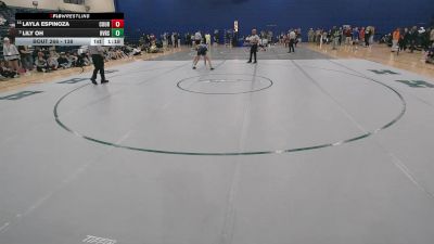 138 lbs Semifinal - Lily Oh, Riverside vs Layla Espinoza, Courtland