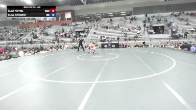 95 lbs 1st Place Match - Ella Heyne, Combat School vs Ella Coomes, Jackrabbit Wrestling Academy