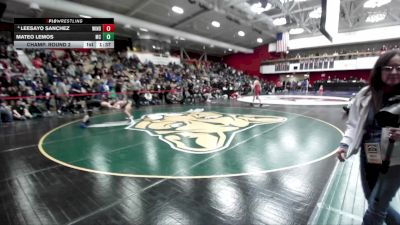 132 lbs Champ. Round 2 - Mateo Lemos, Maria Carrillo vs Leesayo Sanchez, Windsor