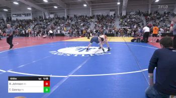 120 lbs Quarterfinal - Brock Johnson, KS vs Tyler Conroy, PA