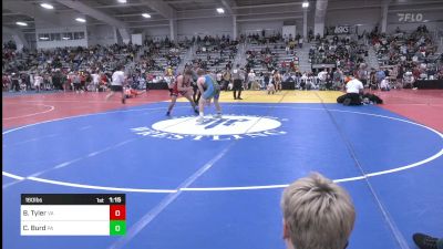 160 lbs Quarterfinal - Billy Tyler, VA vs Christian Burd, PA