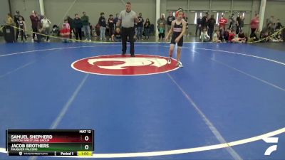 98 lbs Cons. Round 4 - Jacob Brothers, Fauquier Falcons vs Samuel Shepherd, Norton Wrestling Group