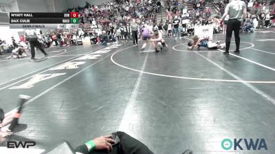 110 lbs Semifinal - Wyatt Hall, Bristow Elementary Wrestling Club vs Dax Culie, Wagoner Takedown Club