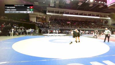 285 lbs Champ. Round 2 - Ezra Cremo, Vacaville vs Tim Kosier, Lincoln (Stockton)