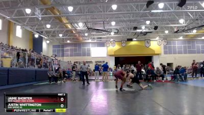 120 lbs Champ. Round 1 - Justin Whittington, Oak Grove HS vs Jaime Shorter, New Albany High School