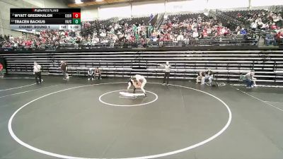 4A 138 lbs Champ. Round 1 - Tracen Backus, Payson vs Wyatt Greenhalgh, Cedar