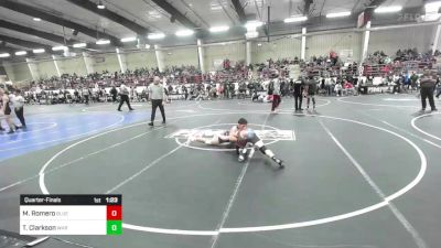 165 lbs Quarterfinal - Marques Romero, Blue Thunder Wrestling vs Trey Clarkson, WAR Wrestling Club