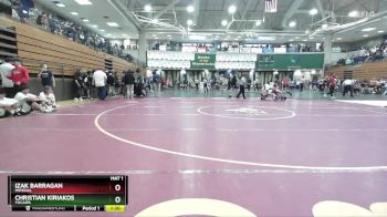 150 lbs Champ. Round 2 - Christian Kiriakos, Yucaipa vs Izak Barragan, Imperial