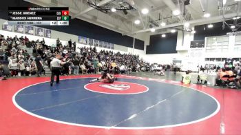 157 lbs Champ. Round 1 - Jesse Jimenez, Centennial (Corona) vs Maddox Herrera, Esperanza