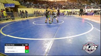 105 lbs Quarterfinal - Chevy Townsell, Highlander Youth vs Santana Hernandez, Lone Grove Takedown Club