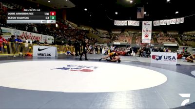 Open Men - 86 lbs Cons. Round 4 - Jason Valencia, Club Lucha Wrestling vs Louie Armendarez, Team Selma Wrestling Club