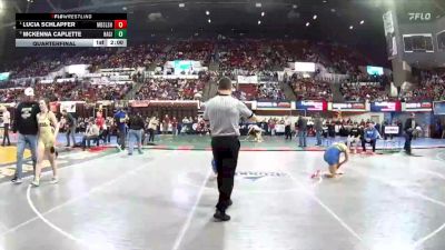 G - 125 lbs Quarterfinal - Lucia Schlapfer, Missoula Big Sky / Loyola Sacred Heart Girls vs McKenna Caplette, Havre Girls