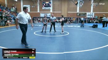 106 lbs Semifinal - Conley Evans, Box Elder vs Tanner Telford, Corner Canyon