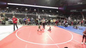 43 lbs Consi Of 8 #2 - Cal Downing, Wyoming Underground vs Levi Ortzow, West Las Vegas Jr Wrestling