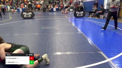 96 lbs Round Of 16 - Aiden Campbell, West Allegheny vs Fisher Reutzel, Mars