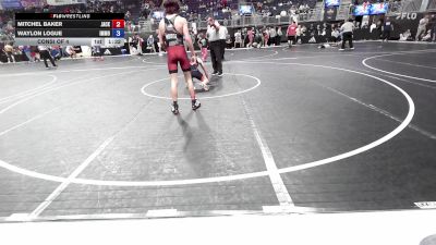 128 lbs Consi Of 4 - Mitchel Baker, Jackson Wrestling Club vs Waylon Logue, Immortal