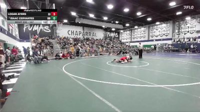 157 lbs Cons. Round 1 - Logan Ayers, Great Oak vs Isaac Cervantes, Murrieta Mesa