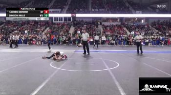 55 lbs Quarterfinal - Bryson Mills, WTC vs Hayden Germer, Slyfox