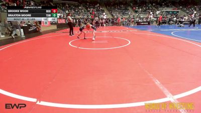 52 lbs Round Of 16 - Brooks Wood, Husky Wrestling Club vs Braxton Moore, Team Zapas