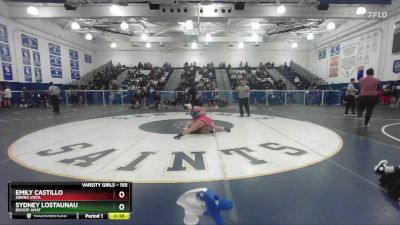 155 lbs Cons. Round 5 - Emily Castillo, Sierra Vista vs Sydney Lostaunau, Bishop Amat