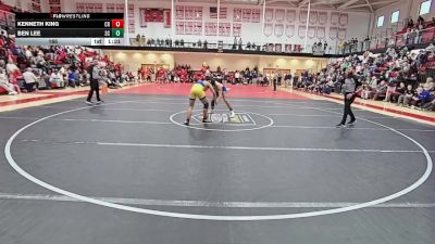 165 lbs Semifinals (8 Team) - Ben Lee, Sussex Central H S vs Kenneth King, Caesar Rodney H S