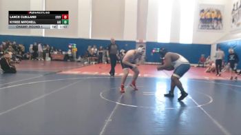 285 lbs Champ. Round 1 - Kyree Mitchell, LaSalle vs Lance Clelland, St Christopher