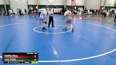 285 lbs Cons. Round 2 - Xander Wills, Otero Junior College vs Kazz Hyson, Southeast Community College