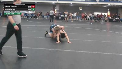 165 lbs Round Of 32 - Calvin Pineda, Sacred Heart - UnAttached vs Jake Wacha, Unrostered - UnAttached