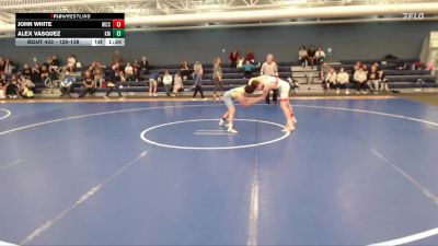 126-138 lbs Cons. Round 3 - John White, Mccook vs Alex Vasquez, Kearney Matcats