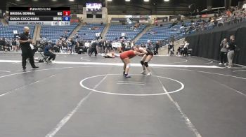 138 lbs Champ. Round 2 - Brissa Bernal, Murray State vs Giada Cucchiara, Baker University
