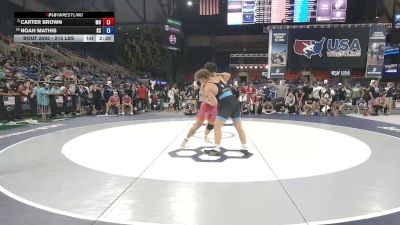 215 lbs Champ. Rd Of 16 - Carter Brown, Missouri vs Noah Mathis, Kansas