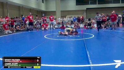 116 lbs Round 5 (6 Team) - Wyatt Feltgen, Panhandle Punishers vs Caden Acuff, East TN Bomb Squad