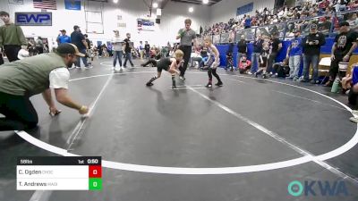 58 lbs Quarterfinal - Colt Ogden, Choctaw Ironman Youth Wrestling vs Tristyn Andrews, Madill Takedown